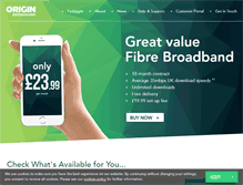 Tablet Screenshot of originbroadband.com